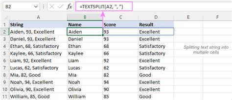 TEXTSPLIT Function In Excel Split Text Strings By Delimiter