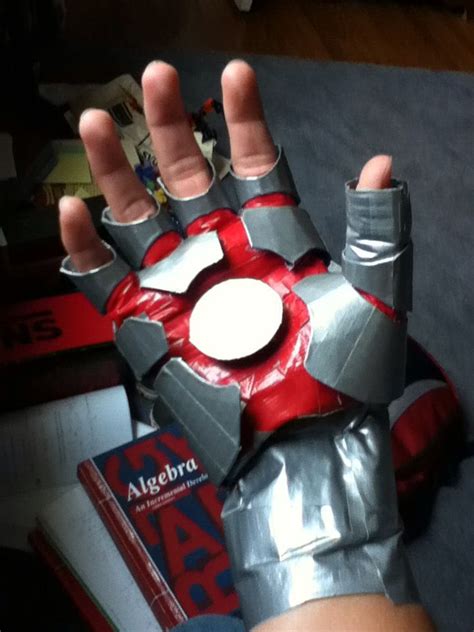 Iron man mark 1 repulsor glove: First duct tape iron man glove | Duct tape costumes ...