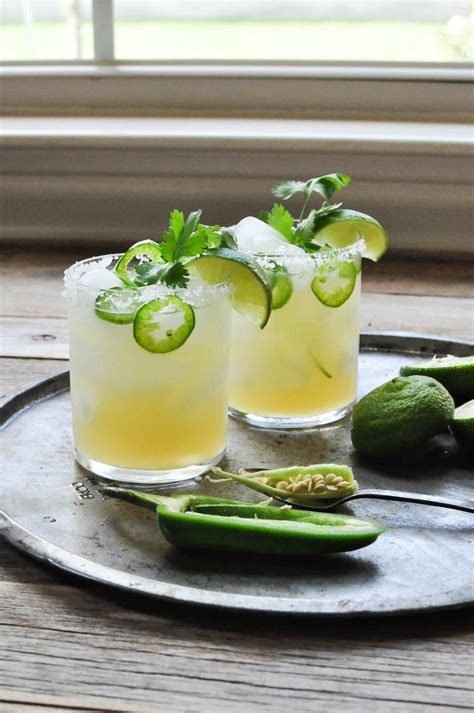 Fresh Spicy Jalapeno Margarita Recipe Fed And Fit