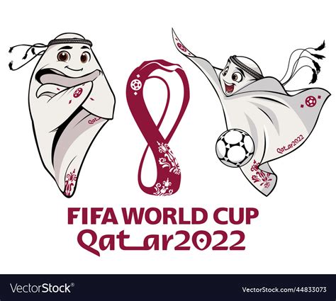 Mascots Fifa World Cup Qatar 2022 With Official Vector Image