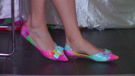 Dangling Shiny Color Flats Cute College Gal Going Naughty Clips4sale