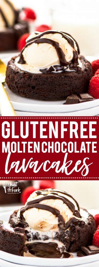 Gluten Free Molten Chocolate Lava Cakes What The Fork