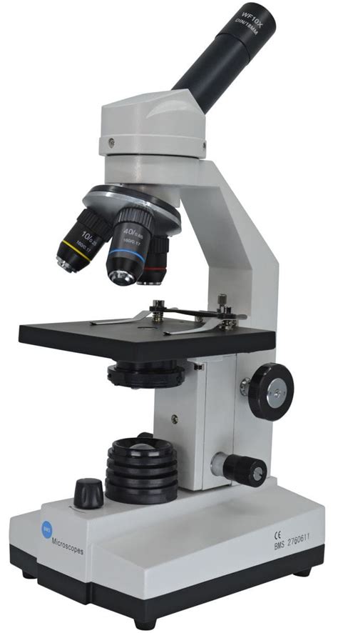 Laboratory Microscope 100 Fl Breukhoven Optical Monocular Led