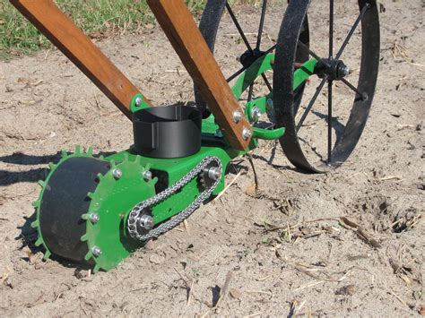 Hoss Seeder Attached To Double Wheel Hoe Seed Planter Garden Hoe