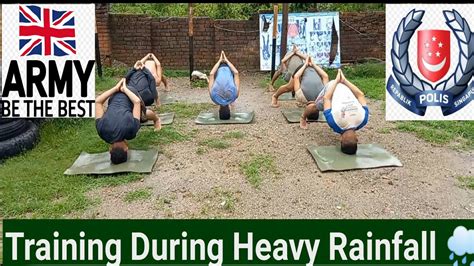 Doing Training During The Period Of Rainfall With A Interesting