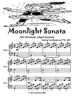 Moonlight sonata easy violin sheet music on apple books. Moonlight Sonata First Movement Easy Piano Sheet Music ...