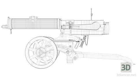 3d Model Maxim Machine Gun 39172