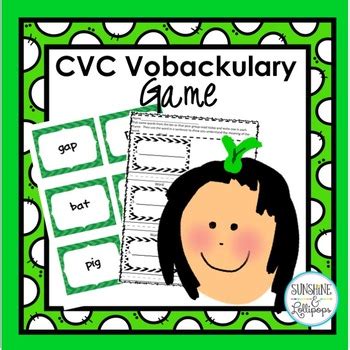 This number is also known. CVC Vocabulary Game by Sunshine and Lollipops | Teachers ...