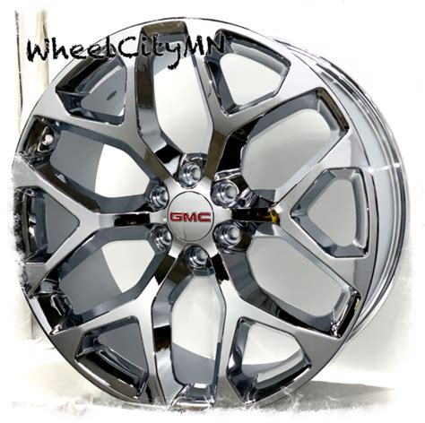 22 Inch Chrome Snowflake 2020 Gmc Yukon Denali Oe Replica 5668 Wheels