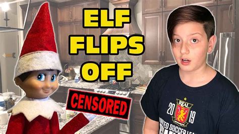 Elf On The Shelf Flips Off Kids Because He Got Angry Youtube