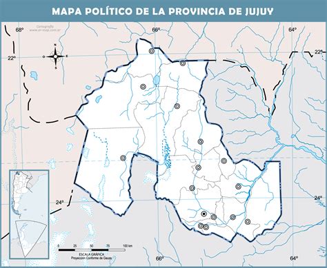 Mapa Político Mudo De La Provincia De Jujuy Ex