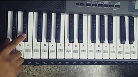 Piano Stickers Format For 61 Keys Keyboards Youtube