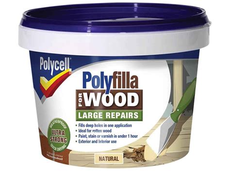 Polycell 5207192 Polyfilla 2 Part Wood Filler Natural 500g