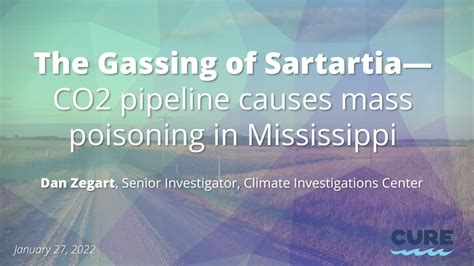 The Gassing Of Sartartia—co2 Pipeline Causes Mass Poisoning In