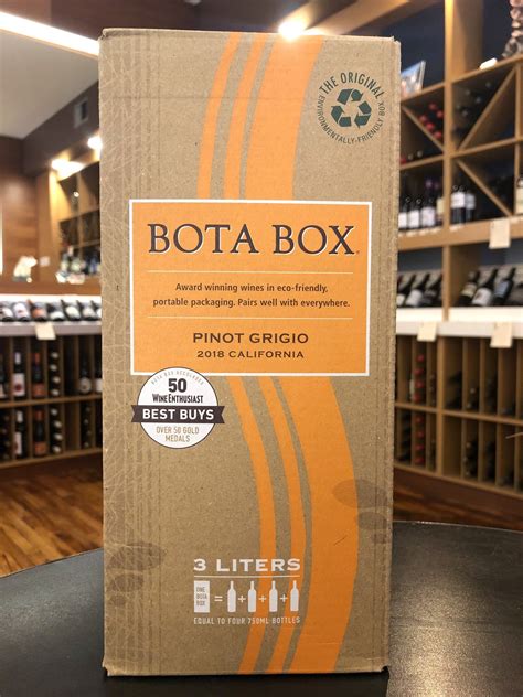 Bota Box Pinot Grigio 3 Liter Downtown Wine Spirits