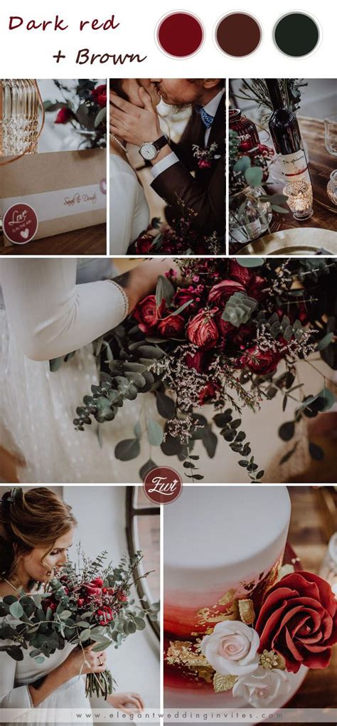 Gorgeous Burgundy Wedding Season Color Ideas For Brides