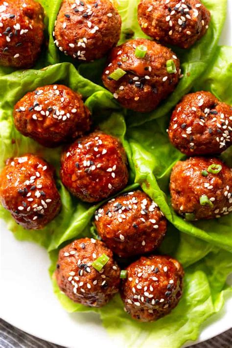 Easy Korean Meatballs Recipe Fox And Briar