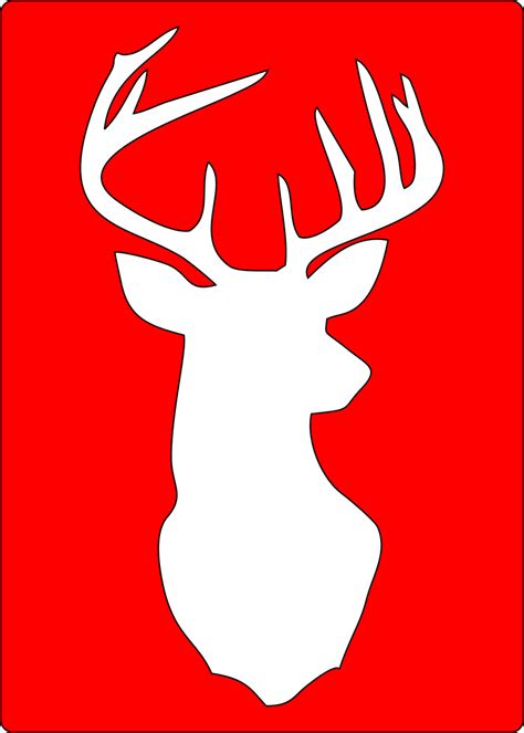 Deer Head Silhouette Template At Getdrawings Free Download