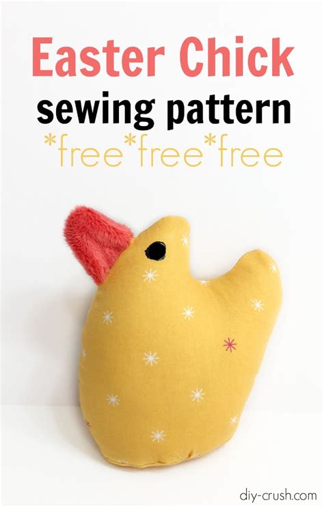 Easter Chick Sewing Pattern Diy Crush