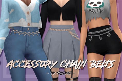 Sims 4 Accessory Chain Belts 5 Styles The Sims Game