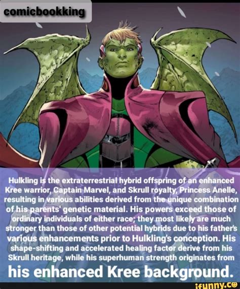 Ing Hulkling Is The Extraterrestrial Hybrid Offspring Of An Enhanced