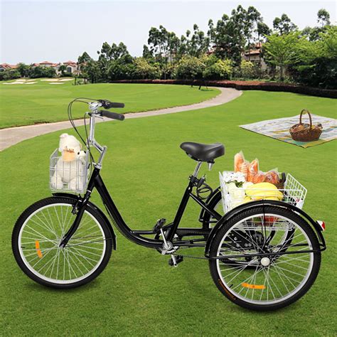 Baytocare Adult Tricycle Three Wheel Cruiser Bike 26 Inch Trike