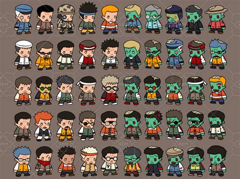 100 Cartoon Characters For 2d Games Gamedev Market