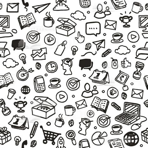 Seamless Pattern Of Social Media Icons Elearningchips
