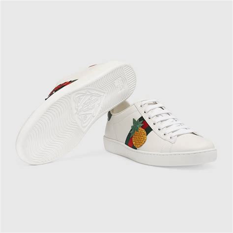 Ace Embroidered Low Top Sneaker Gucci Womens Sneakers 431920a38g09064