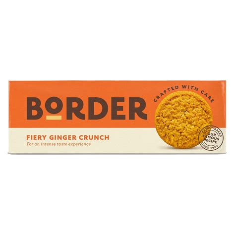 Border Fiery Ginger Crunch 12x135g Auguste Noel Ltd