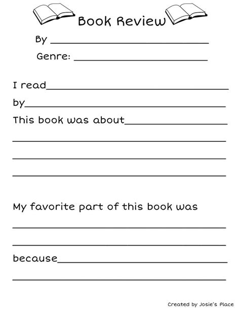 Free Book Review For Kids Book Review Template Book Reviews For