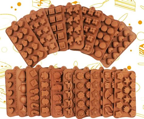 2019 New Silicone Chocolate Mold 25 Shapes 3d Chocolate Baking Tools
