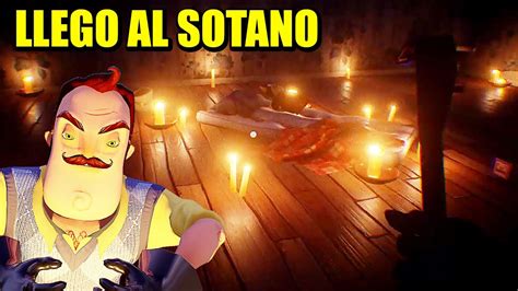 Llegando Al Sotano ActualizaciÓn Hello Neighbor Gameplay Español