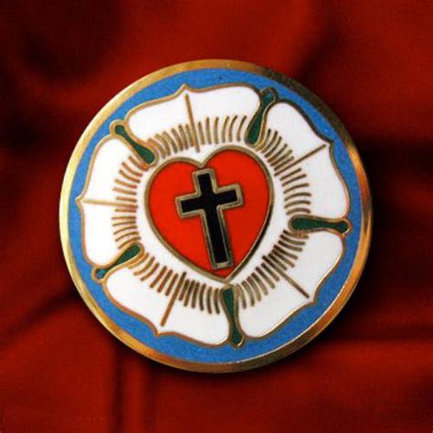 Venicebee Luther Rose Seal Lutheran Symbol Christian Cross Gold Enamel