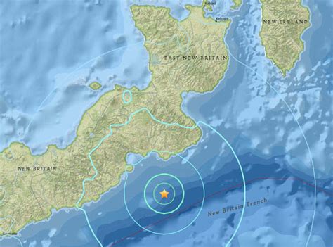 Earthquake Hits Papua New Guinea Huge 60 Magnitude Quake Hits Ring Of
