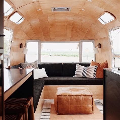 Vintage Airstream Renovation Goodness I Love The Wooden Skins In This