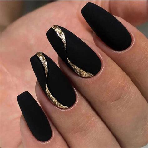 70 matte black coffin nail ideas matte black nails matte nails coffin nails acrylic nails