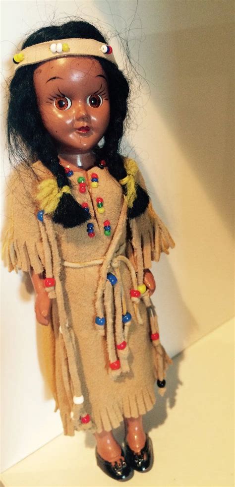 Vintage Native American Knickerbocker Doll By Shopolatte On Etsy Vintage Native American