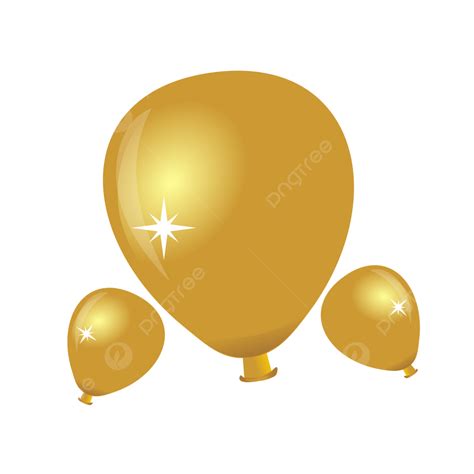 Golden Balloon Icon Golden Balloons Party Balloon Party Png And