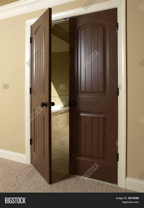 Open Double Door Bathroom Image And Photo Bigstock