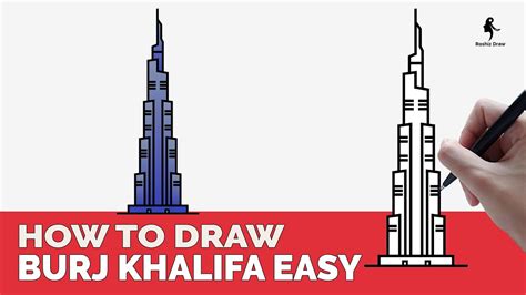 HOW TO DRAW BURJ KHALIFA EASY YouTube