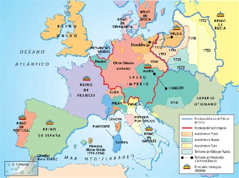 Mapa De Europa Del Siglo Xviii