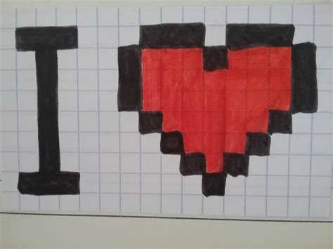 Quel logiciel pour faire du pixel art ? art: Pixel Art Facile Coeur