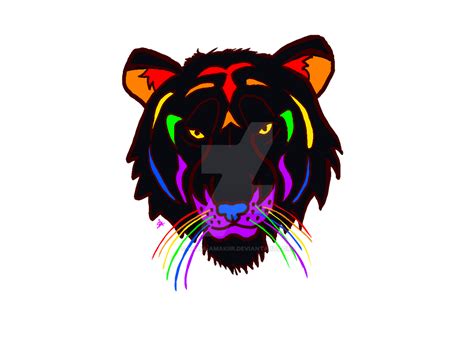 Rainbow Tiger By Kalia Amakiir On Deviantart