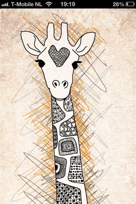 Giraffe Art Lessons Doodle Art Zentangle Art