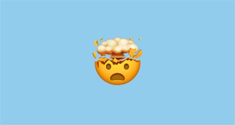 Exploding head emoji details & meaning. 🤯 Exploding Head Emoji on Apple iOS 11.2