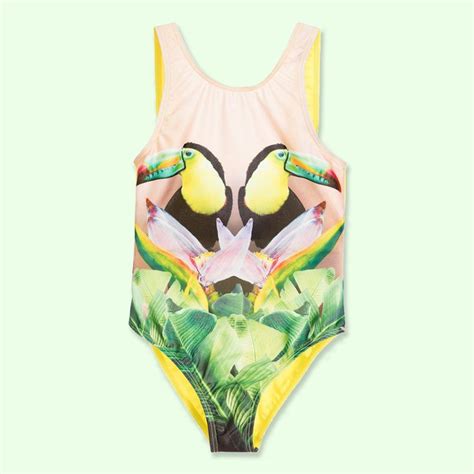 Molo Girls Toucan Print Nika Swimsuit UPF 40