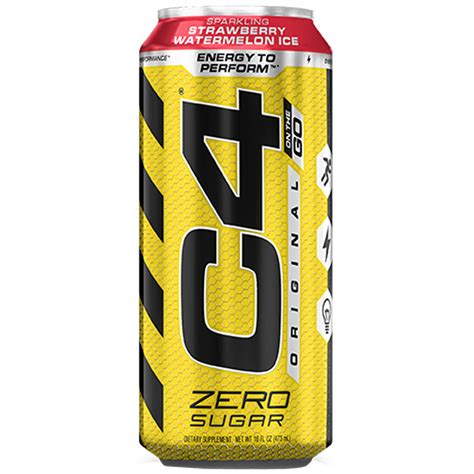 Cellucor C4 On The Go Carbonated Ready To Drink 12 X 473ml Strawberry Watermelon Costco Australia