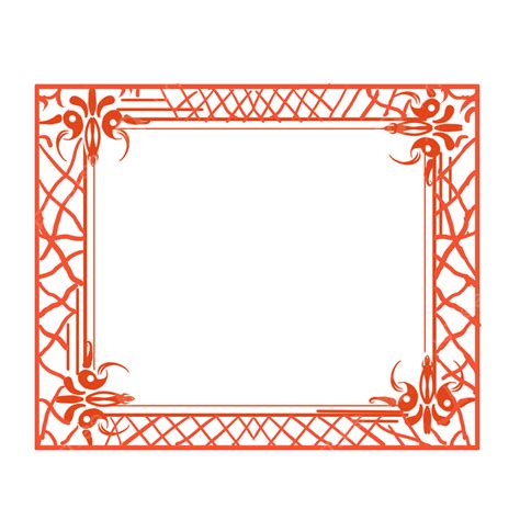 Chinese Style Border Png Picture Chinese Style Rectangular Red Border