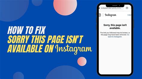 16 Ways To Fix Sorry This Page Isnt Available On Instagram The World